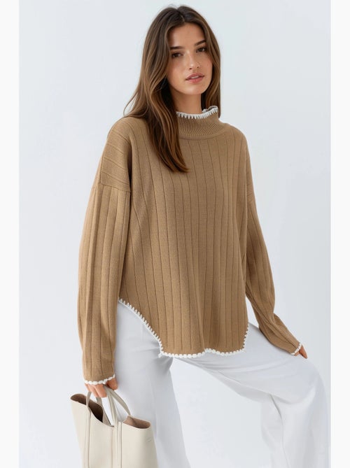 Maglione oversize con dettaglio di impuntura my fashion - Kiabi Maglione oversize con dettaglio di impuntura my fashion - Kiabi
