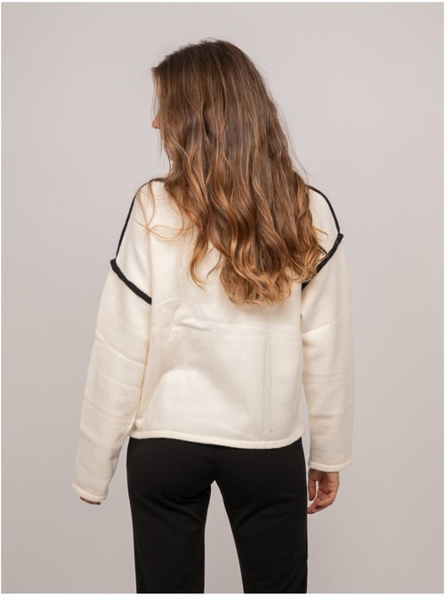 Maglione oversize con scritta ricamata "lucky me" kevisse - Kiabi