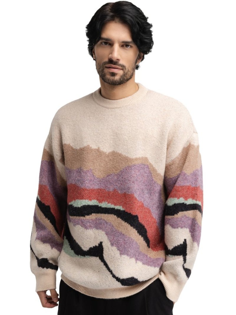 Maglione oversize da uomo uomo burano transformation Multicolore - Kiabi