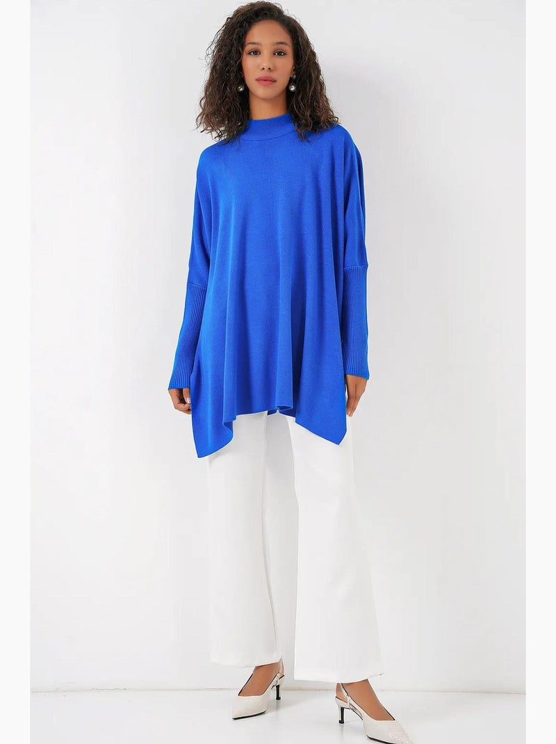 Maglione oversize in acrilico con girocollo bdart Blu reale - Kiabi