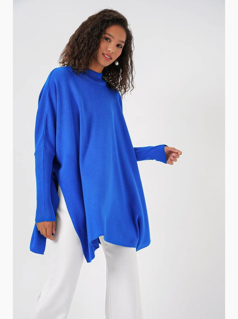 Maglione oversize in acrilico con girocollo bdart Blu reale - Kiabi