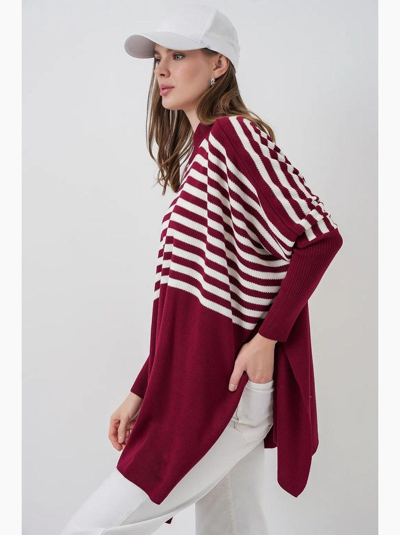 Maglione oversize in acrilico con girocollo bdart Bordeaux - Kiabi