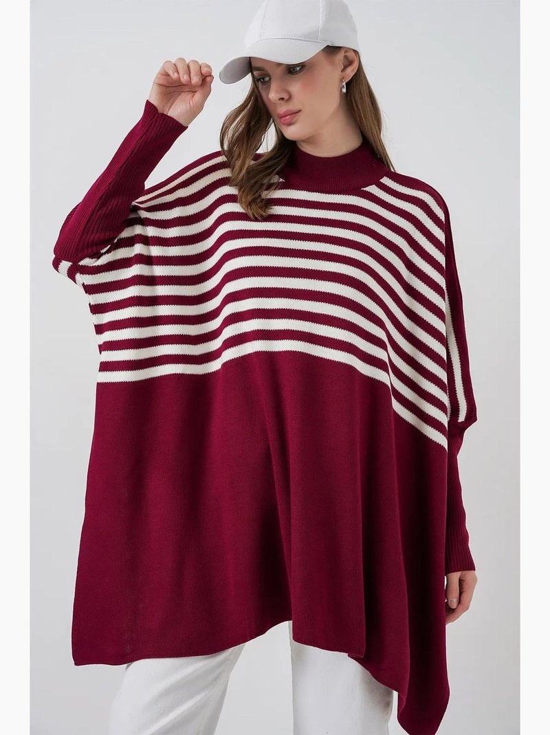 Maglione oversize in acrilico con girocollo bdart Bordeaux - Kiabi