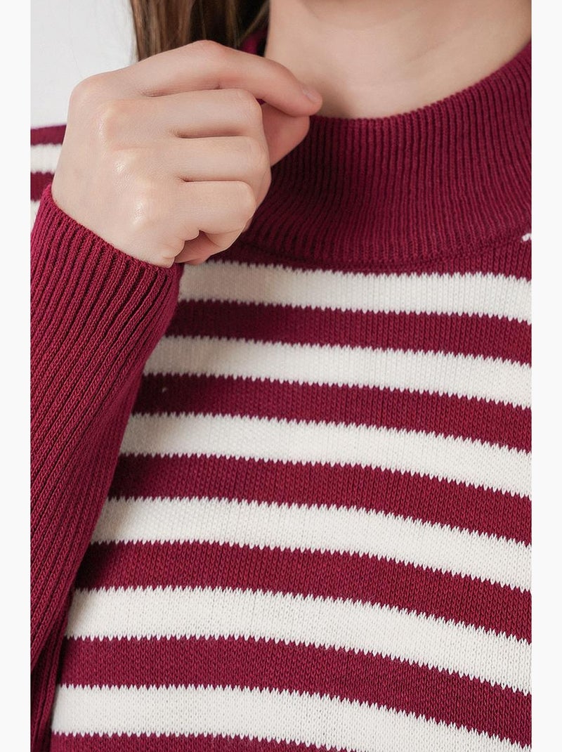 Maglione oversize in acrilico con girocollo bdart Bordeaux - Kiabi