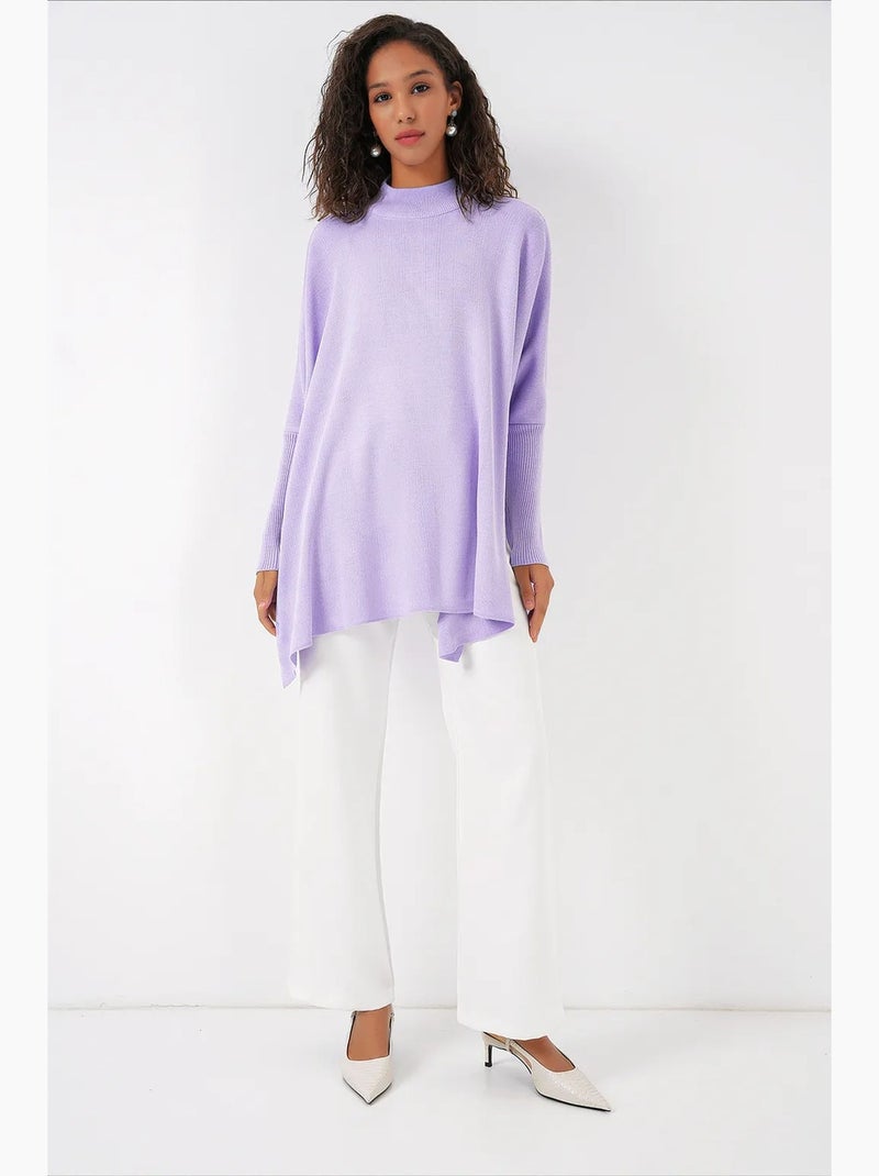 Maglione oversize in acrilico con girocollo bdart Lavanda - Kiabi