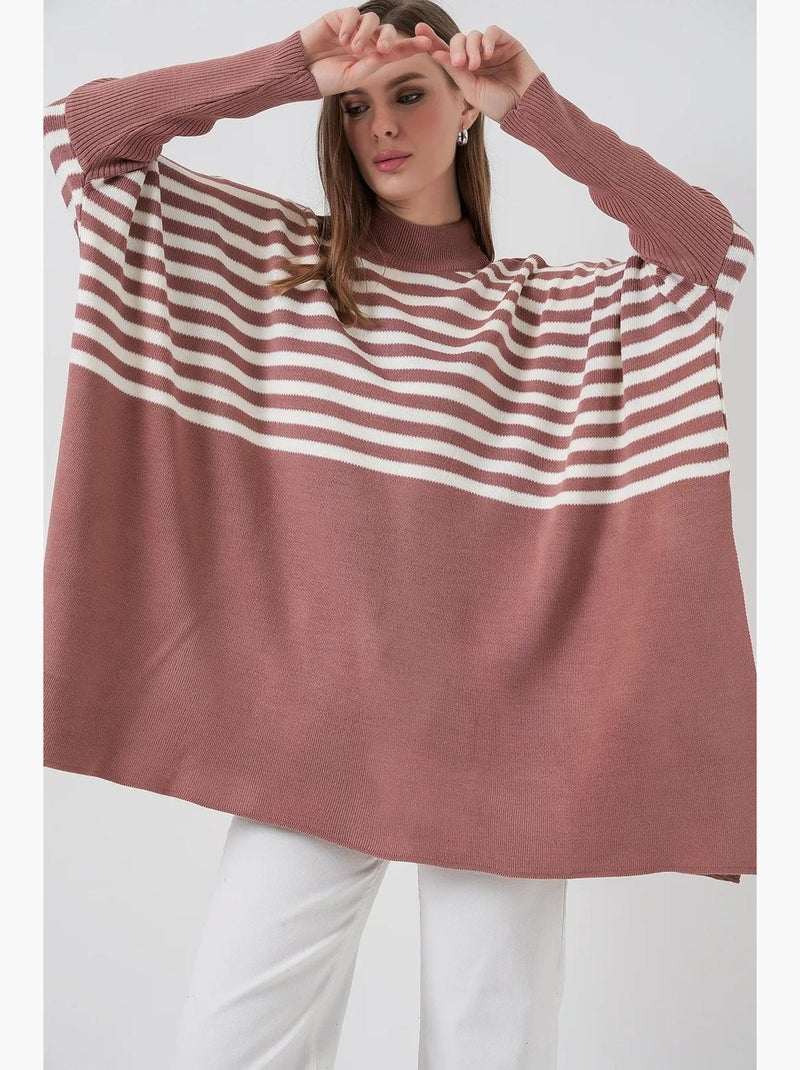 Maglione oversize in acrilico con girocollo bdart Rosa antico - Kiabi