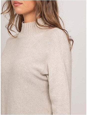 Maglione oversize in maglia a collo alto kaleta