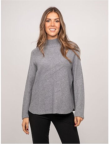 Maglione oversize in maglia a collo alto kaleta
