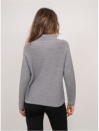 Maglione oversize in maglia a collo alto kaleta