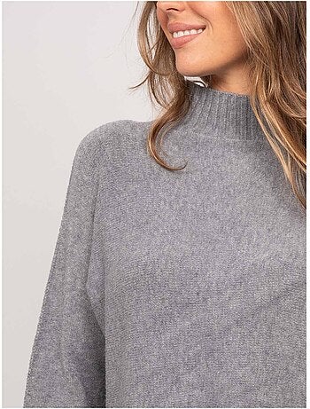 Maglione oversize in maglia a collo alto kaleta