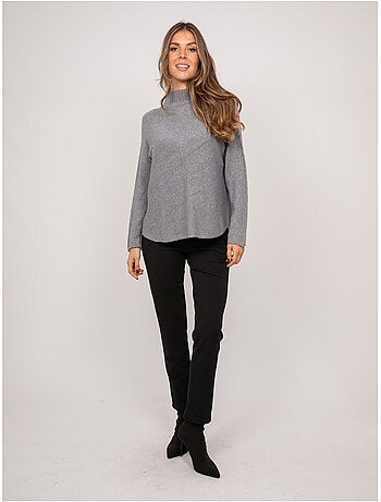 Maglione oversize in maglia a collo alto kaleta