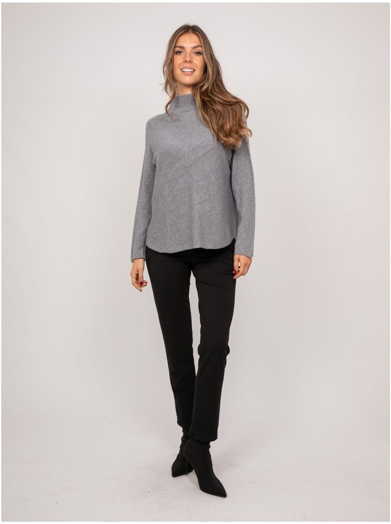 Maglione oversize in maglia a collo alto kaleta Nero - Kiabi
