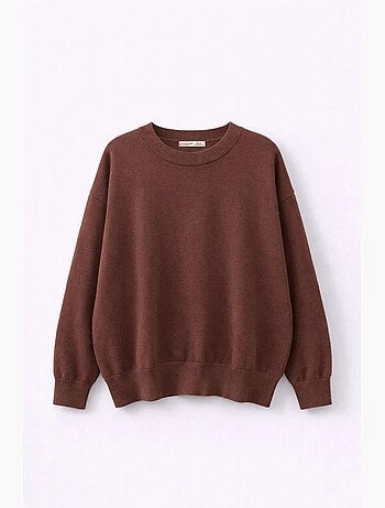 Maglione oversize in maglia a coste mixray