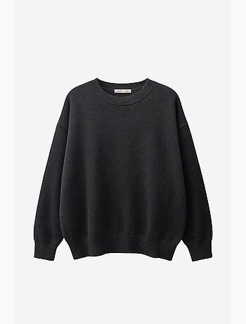 Maglione oversize in maglia a coste mixray