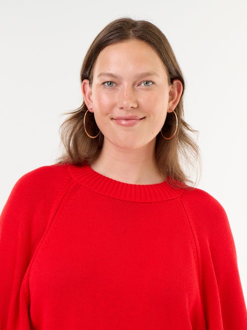 Maglione oversize in maglia a maniche corte - Kiabi
