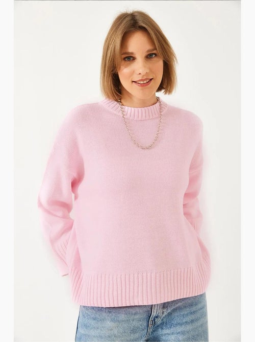 Maglione oversize in maglia basic lucci - Kiabi