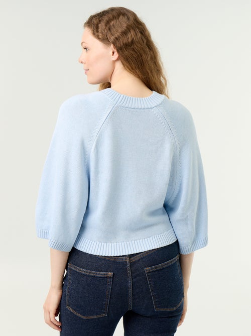 Maglione oversize in maglia con giromanica scesi - Kiabi
