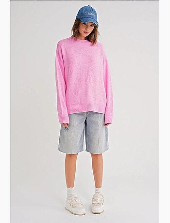 Maglione oversize in maglia mixray