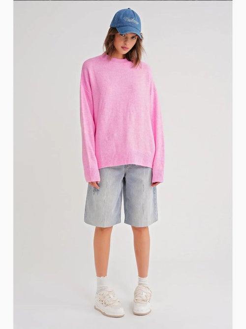 Maglione oversize in maglia mixray - Kiabi Maglione oversize in maglia mixray - Kiabi
