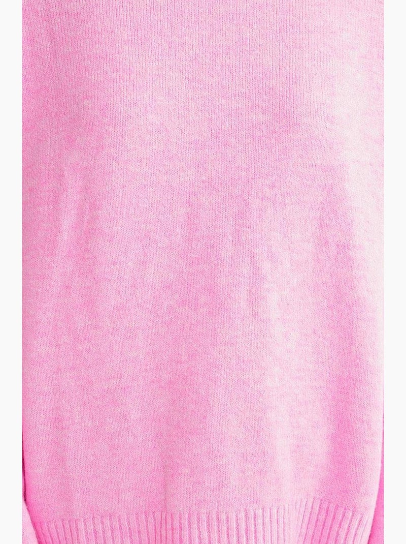 Maglione oversize in maglia mixray Rosa pallido - Kiabi