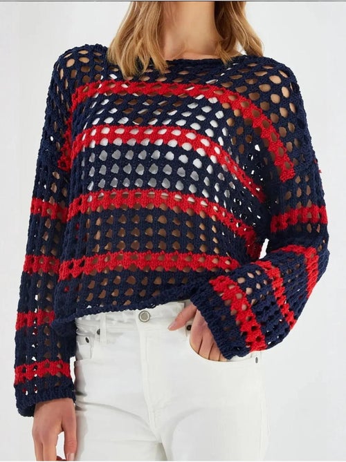 Maglione oversize in maglia spessa testurizzata a righe mixray - Kiabi Maglione oversize in maglia spessa testurizzata a righe mixray - Kiabi