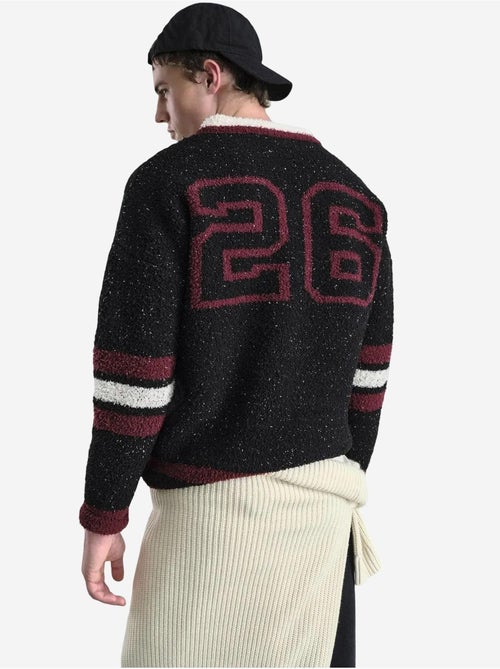 Maglione oversize in peluche con scollo a v giesto - Kiabi Maglione oversize in peluche con scollo a v giesto - Kiabi