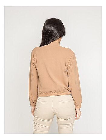 Maglione pile con volant YUKA