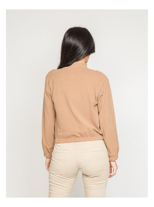 Maglione pile con volant YUKA - Kiabi