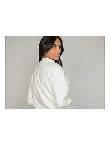 Maglione pile con volant YUKA