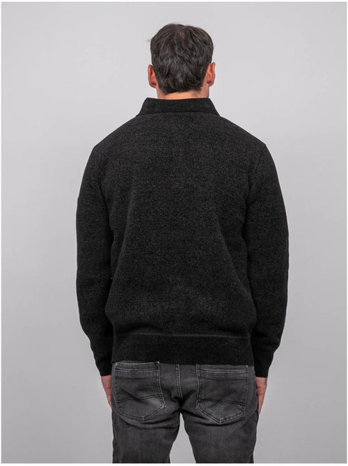Maglione polo in ciniglia con collo abbottonato loctobir - Kiabi