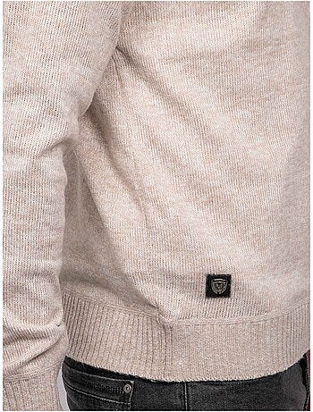 Maglione polo in maglia morbida mélange lubacat