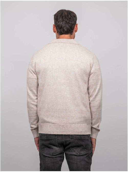 Maglione polo in maglia morbida mélange lubacat - Kiabi Maglione polo in maglia morbida mélange lubacat - Kiabi