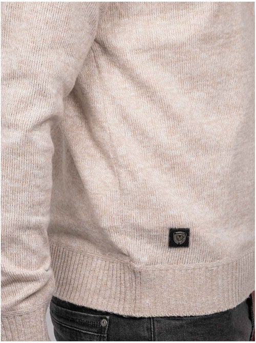 Maglione polo in maglia morbida mélange lubacat - Kiabi Maglione polo in maglia morbida mélange lubacat - Kiabi