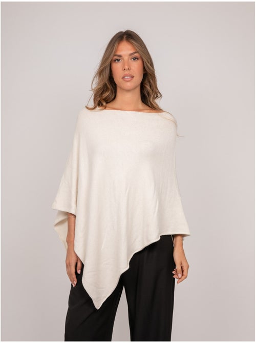 Maglione poncho asimmetrico in maglia sottile kuvene - Kiabi Maglione poncho asimmetrico in maglia sottile kuvene - Kiabi