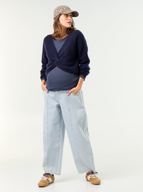 Maglione premaman cropped incrociato - Kiabi Maglione premaman cropped incrociato - Kiabi