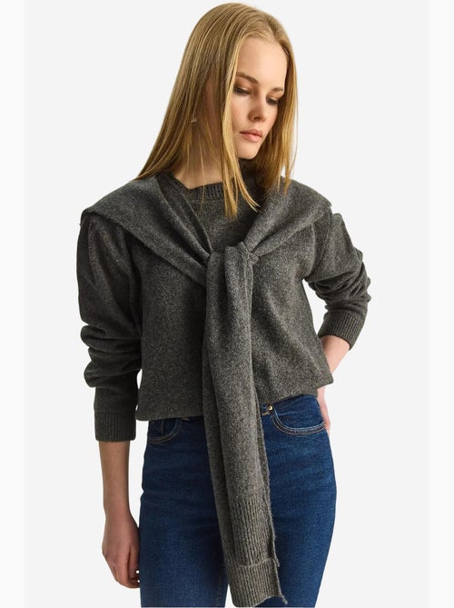 Maglione regular fit a girocollo a coste lucci - Kiabi