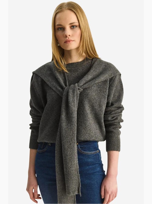 Maglione regular fit a girocollo a coste lucci - Kiabi