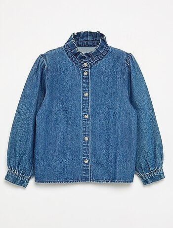 Maglione ricamato in maglia traforata