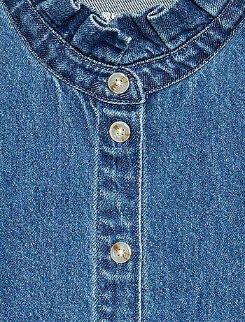 Maglione ricamato in maglia traforata