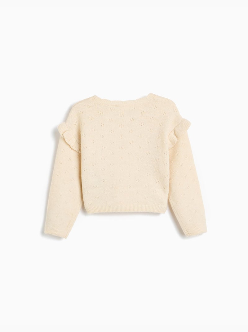 Maglione ricamato, mo fashion Beige - Kiabi