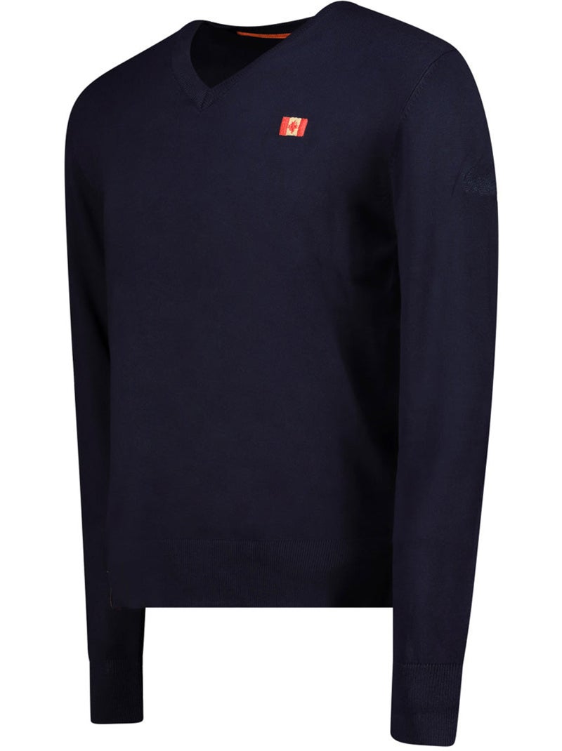 Maglione scollo a v felineak – canadian peak Blu marino - Kiabi