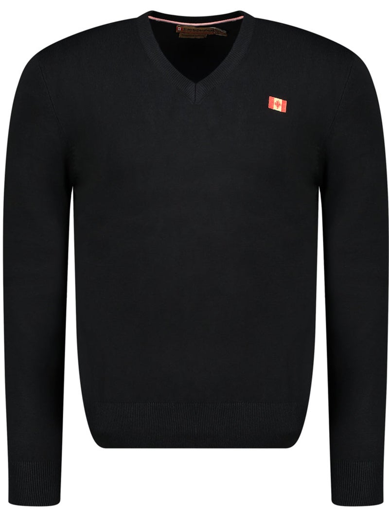 Maglione scollo a v felineak – canadian peak Nero - Kiabi