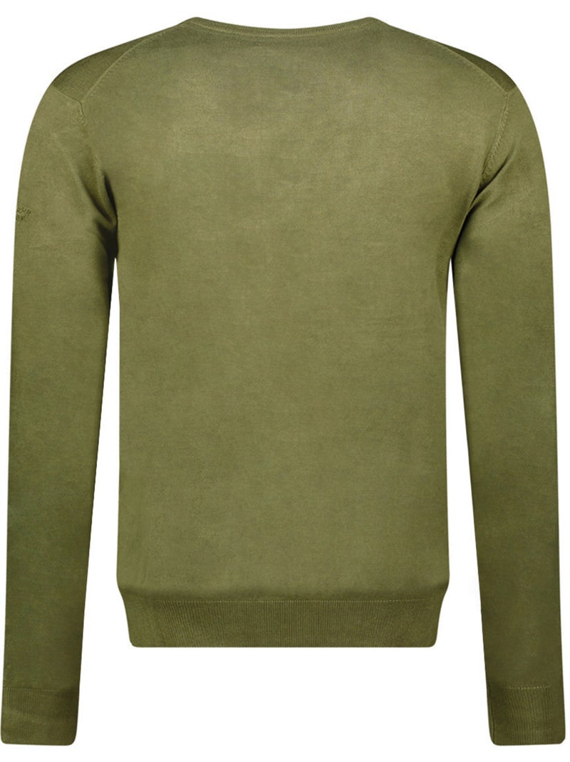 Maglione scollo a v felineak – canadian peak Verde oliva - Kiabi