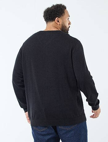 Maglione scollo a V in maglia fine