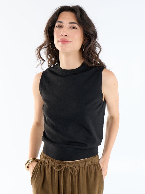 Maglione senza maniche a girocollo - Kiabi