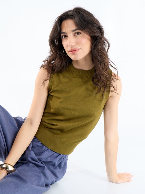 Maglione senza maniche a girocollo - Kiabi