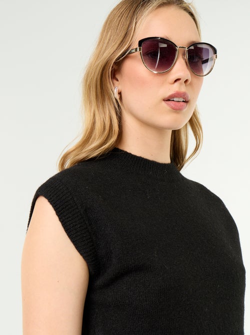 Maglione senza maniche a maglia grossa - Kiabi