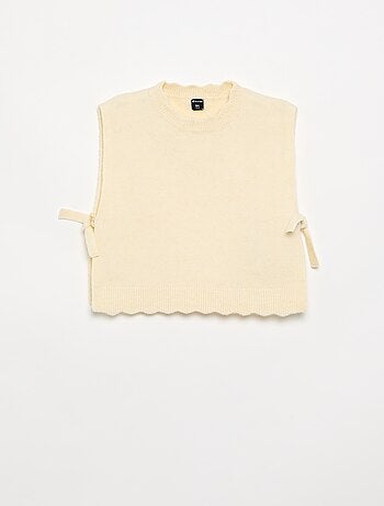 Maglione senza maniche