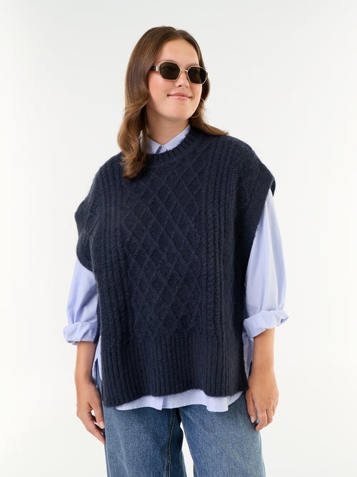 Maglione senza maniche con laccetti sui lati - Kiabi