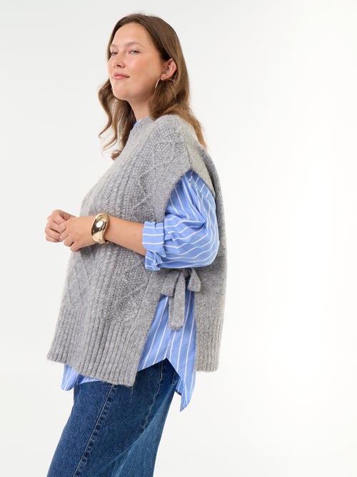 Maglione senza maniche con laccetti sui lati - Kiabi